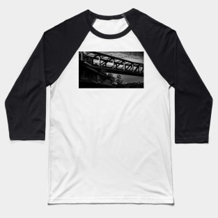 Monochrome Queen Elizabeth II Bridge Baseball T-Shirt